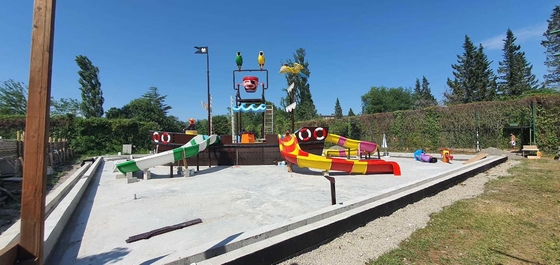 Fiberglass Customzied Vison Bot Waterparks Slide Park Pabrik Peralatan