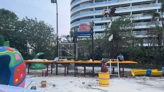Fiberglass Customzied Vison Bot Waterparks Slide Park Pabrik Peralatan
