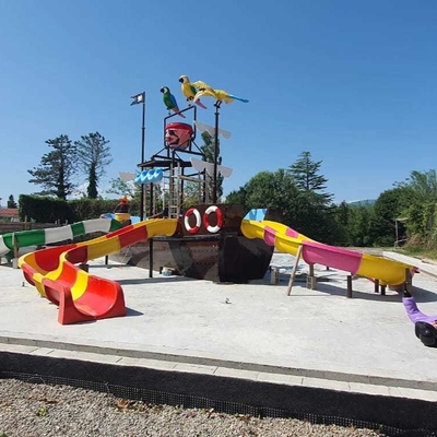 Fiberglass Customzied Vison Bot Waterparks Slide Park Pabrik Peralatan