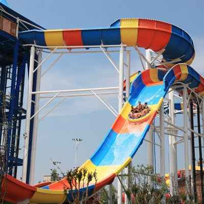 Tingkatkan Taman Air Anda dengan Slide Air Serat Kaca yang awet Dirancang untuk Turun dengan Kecepatan Tinggi dan Putar dan Putar yang Menyenangkan