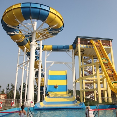 Tingkatkan Taman Air Anda dengan Slide Air Serat Kaca yang awet untuk Bersepeda Boomerang yang Menyenangkan