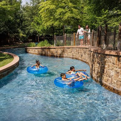 Fiberglass Lazy River Water Playground Equipment for Amusement Park with Industrial-Grade Pump