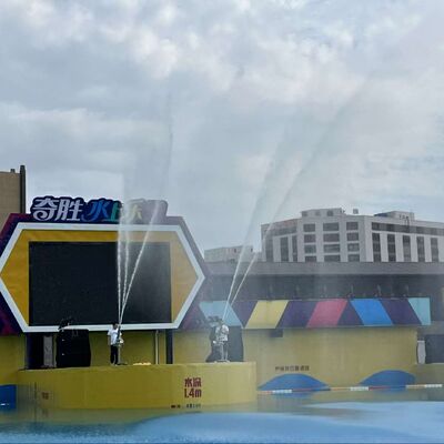 Permainan Pistol Air Stainless Steel Dewasa Peralatan Taman Air Kustom untuk Resor Liburan