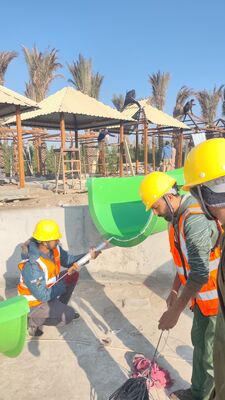 Five Star Hotel Resort Fiberglass Taman hiburan reosrt air slide dengan