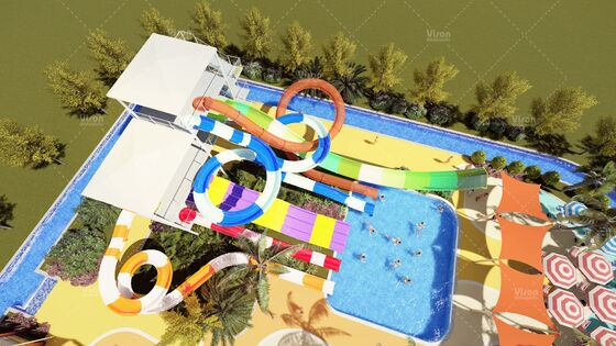 SpectraTower 6-in-1 Multi-Generation Slide Complex dengan kapasitas 720r / h dan 42mx60m ruang lantai