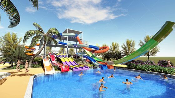 SpectraTower 6-in-1 Multi-Generation Slide Complex dengan kapasitas 720r / h dan 42mx60m ruang lantai