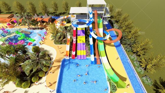 Slide Air Grup A SpectraTower 6-in-1 Kompleks Slide Multi-Generasi