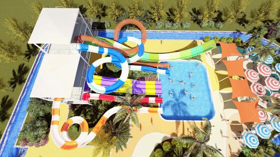 SpectraTower 6-in-1 Multi-Generation Slide Complex dengan kapasitas 720r / h dan 42mx60m ruang lantai