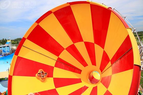 Trompet Komersial Slide Air Serat Kaca Untuk Keluarga / Perjalanan Taman Hiburan Air