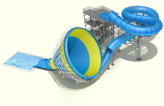 Slide Air Tornado Menengah HT-45 Pabrik Peralatan Taman Air Sejak 1994
