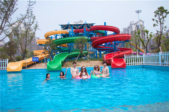 Slide Air Spiral Multi Lane yang Disesuaikan untuk Taman Air - Produsen Audit SGS