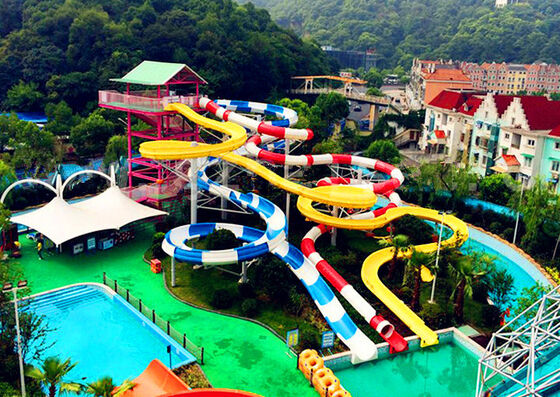 Slide Air Spiral Multi Lane yang Disesuaikan untuk Taman Air - Produsen Audit SGS