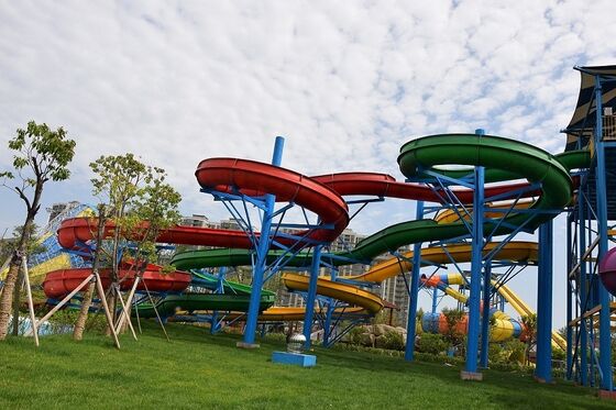 Slide Air Spiral Multi Lane yang Disesuaikan untuk Taman Air - Produsen Audit SGS