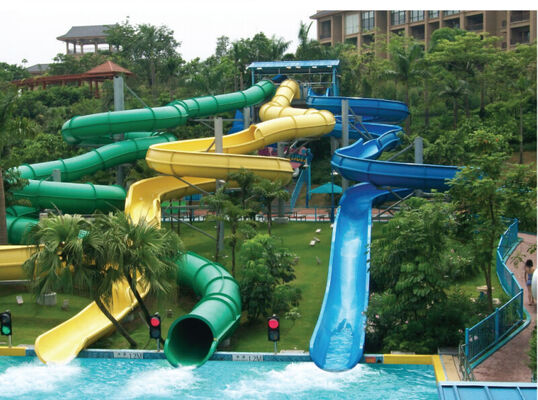 Slide Air Spiral Multi Lane yang Disesuaikan untuk Taman Air - Produsen Audit SGS