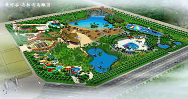 Tabung Air Tabung Fiberglass Amusement Park Games / Taman Air Disesuaikan