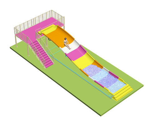 Keluarga Anak-anak Water Slides Untuk Aqua Park Fiberglass Material