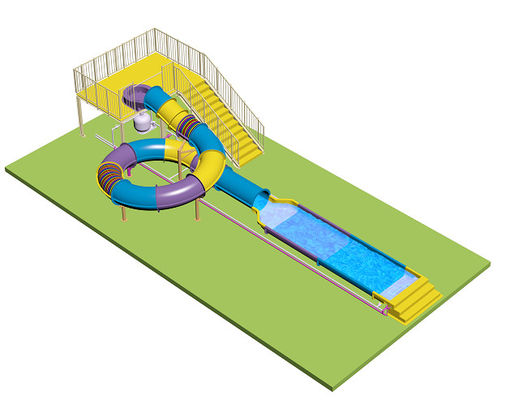 Slide Dekat Anak-anak Slide Air Untuk Aqua Park Fiberglass Material