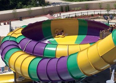 Aqua Park Fiberglass Water Slide, 19m Tinggi Waterpark Super Bowl Untuk Water Park