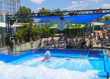 Disesuaikan Arus Rider Gelombang Fiberglass Surfing Mesin Amusement untuk Water Park