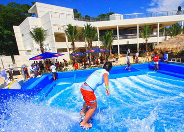 Durable Surfing Arus Rider Extreme Sport Fun naik 21.7m * 13.4m Untuk Water Park