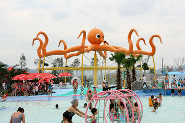 Disesuaikan 8m Tinggi Octopus Semprot Untuk Aqua Water Playground Equipment