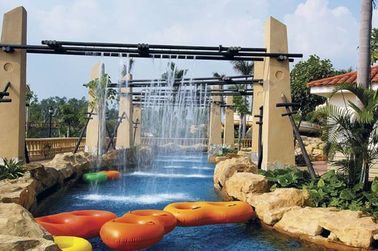 Fiberglass Aqua Park Peralatan Untuk Hotel Lazy River, Keluarga Pada Summer Vacation di Aqua Park