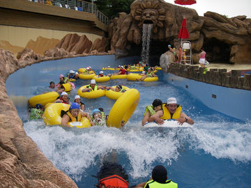 Besar Water Park Lazy River Peralatan / Aqua Play Park Galvanized Carbon Steel Pendukung
