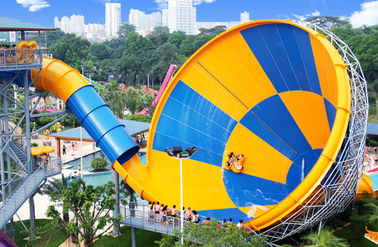 Big Tornado Water Slide Of Fiberglass untuk Water Park Aqua Park Peralatan Pemasok