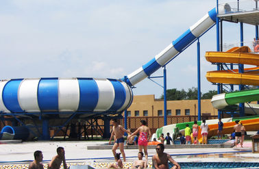 Aqua Park Fiberglass Water Slide, 19m Tinggi Waterpark Super Bowl Untuk Water Park