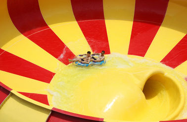 Aqua Park Fiberglass Water Slide, 19m Tinggi Waterpark Super Bowl Untuk Water Park