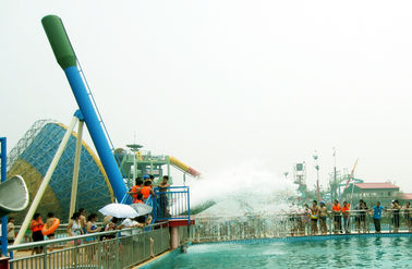 12.5m Tinggi Cannon Bola Fiberglass Water Slides Untuk Amusement Water Park