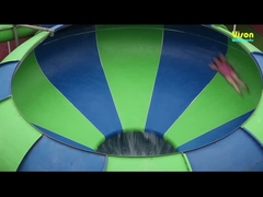 Fiberglass Space Bowl Slide untuk taman hiburan