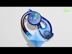 King Cobra Fiberglass Water Slides Dengan Panjang Slide 112m untuk Water Park