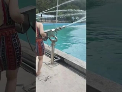 Perlengkapan taman semprot yang disesuaikan, Senapan semprot air serat kaca dengan pemasok slide air SGS